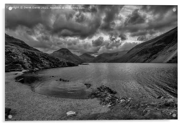 Wastwater Lake District Acrylic by Derek Daniel