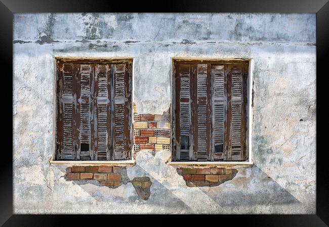 Shutters Framed Print by Kevin Clayton