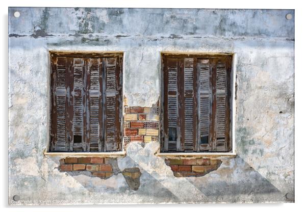 Shutters Acrylic by Kevin Clayton
