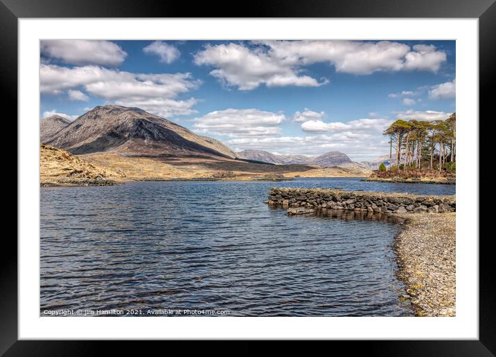Derryclare lough, and the Twelve Ben's Connemarqa, Ireland Framed Mounted Print by jim Hamilton