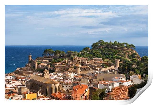 Town of Tossa de Mar in Spain Print by Artur Bogacki