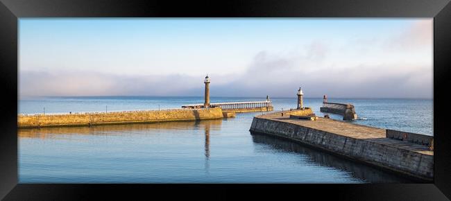 Whitby harbour Framed Print by Jeanette Teare
