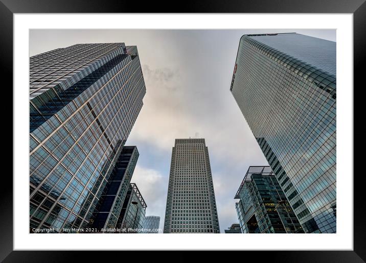 Skyscapers Framed Mounted Print by Jim Monk