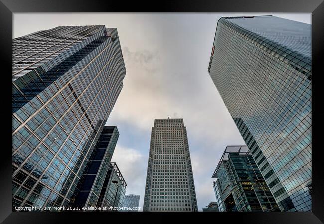 Skyscapers Framed Print by Jim Monk