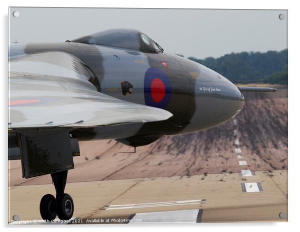 Vulcan XH558 lining up Acrylic by Keith Campbell