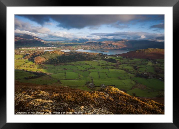 Keswick Lake District Framed Mounted Print by Rick Bowden