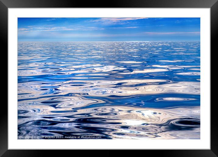 Still water Framed Mounted Print by geoff shoults