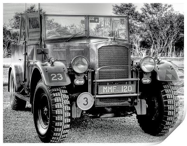 Army Humber FWD Heavy Utility Print by Louise Godwin