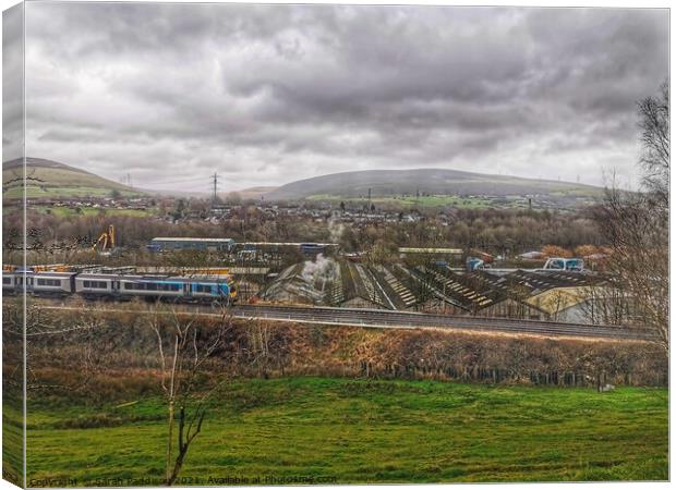 Stalybridge Encapsualted in an image Canvas Print by Sarah Paddison