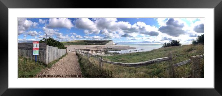 Cuckmere Haven  Framed Mounted Print by Sarah Hesse