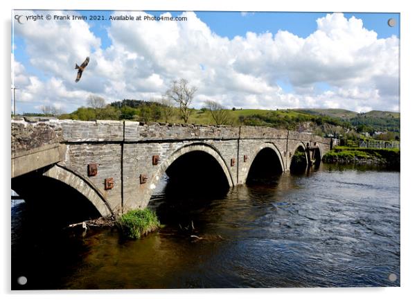 Pont ar Dyfi (Machynlleth Bridge) Acrylic by Frank Irwin