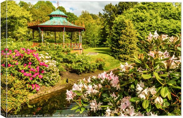 Sefton Park Liverpool Bandstand Canvas Print by Phil Longfoot