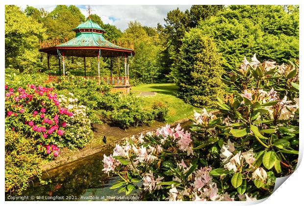 Sefton Park Liverpool Bandstand Print by Phil Longfoot