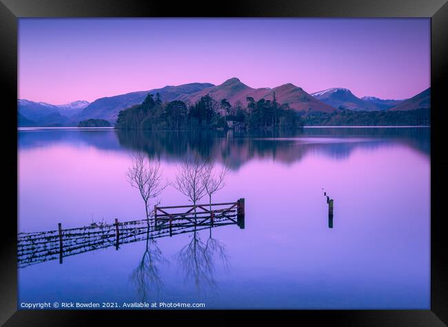 Derwent Water Lake District Framed Print by Rick Bowden
