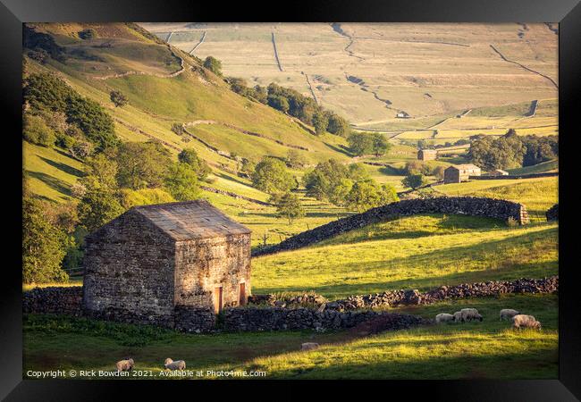 Rustic Charm of Yorkshire Dales Framed Print by Rick Bowden