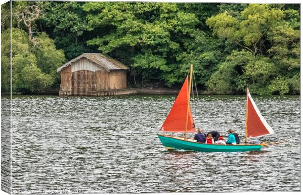 Sailing on Windermere Canvas Print by Phil Longfoot