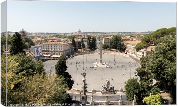 Piazza del Popolo Canvas Print by Gary Parker