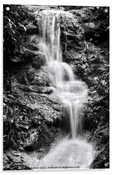 Cotswold cascade Acrylic by Simon Johnson
