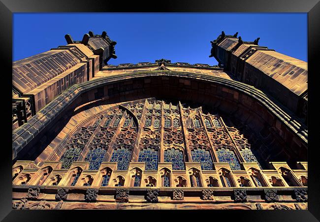 Arched church window Framed Print by S Fierros