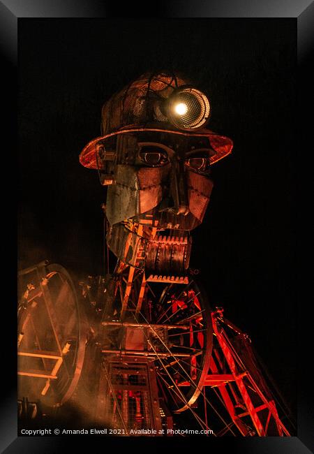 The Man Engine Puppet Framed Print by Amanda Elwell