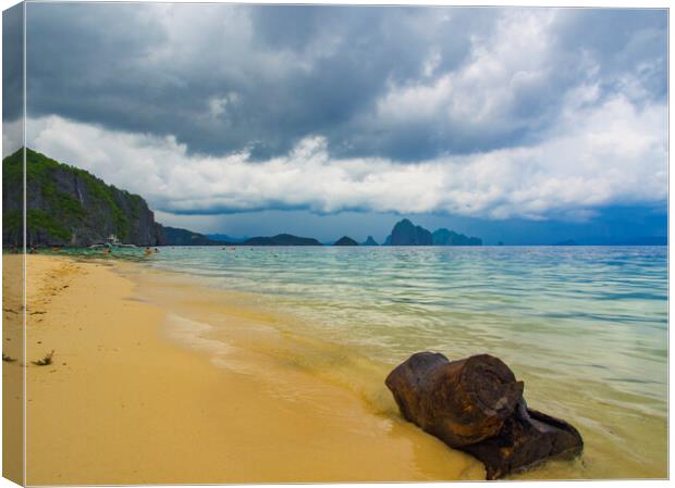 Palawan Stormy Sky Canvas Print by Clive Eariss
