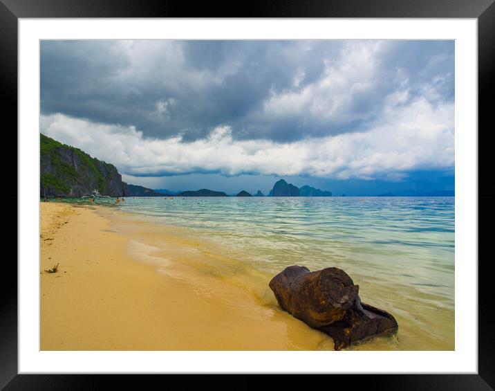 Palawan Stormy Sky Framed Mounted Print by Clive Eariss