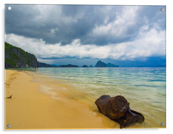 Palawan Stormy Sky Acrylic by Clive Eariss
