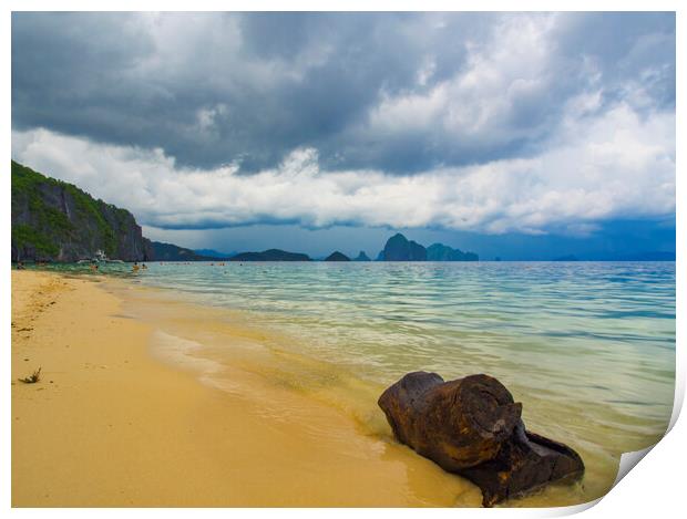 Palawan Stormy Sky Print by Clive Eariss