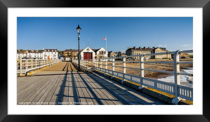 Beaumaris Pier, Anglesey Framed Mounted Print by Jim Monk