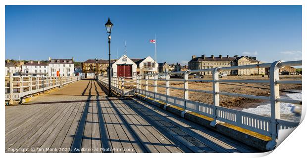 Beaumaris Pier, Anglesey Print by Jim Monk