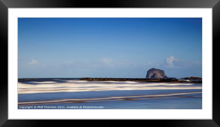 Majestic Bass Rock Framed Mounted Print by Phill Thornton