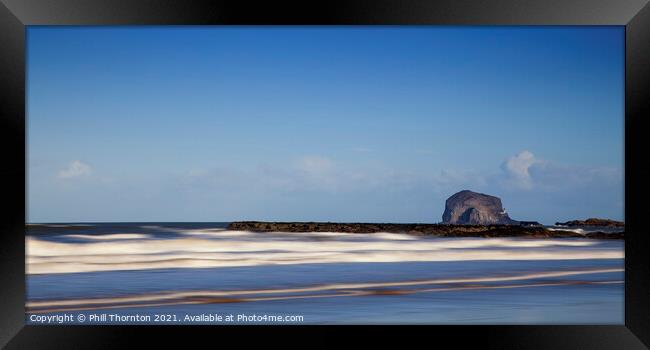 Majestic Bass Rock Framed Print by Phill Thornton