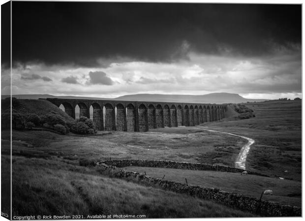 Majestic Ribblehead Viaduct Canvas Print by Rick Bowden