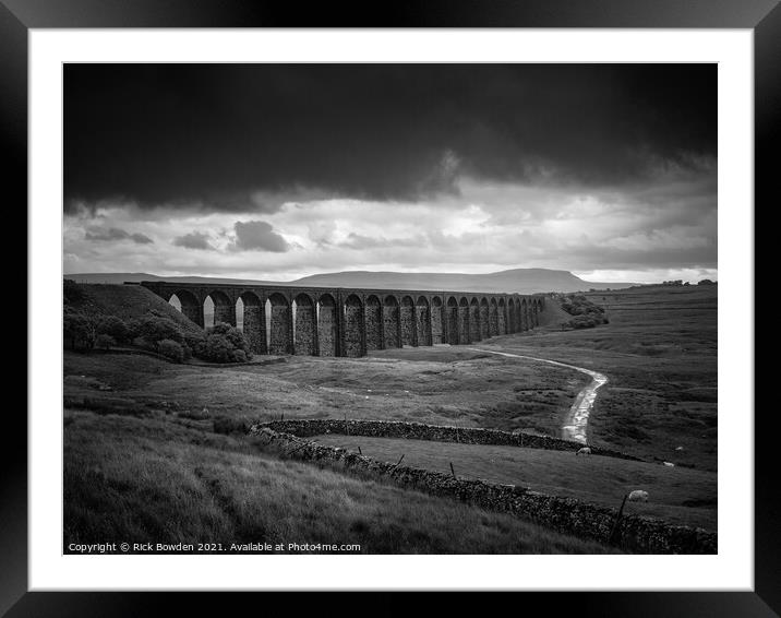 Majestic Ribblehead Viaduct Framed Mounted Print by Rick Bowden
