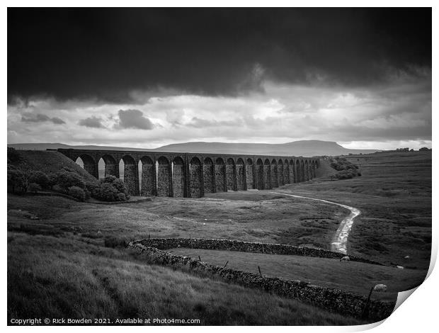 Majestic Ribblehead Viaduct Print by Rick Bowden