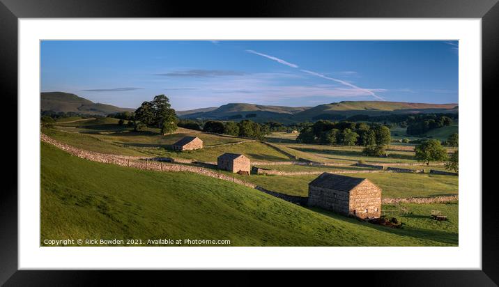 Hawes Yorkshire Dales Framed Mounted Print by Rick Bowden