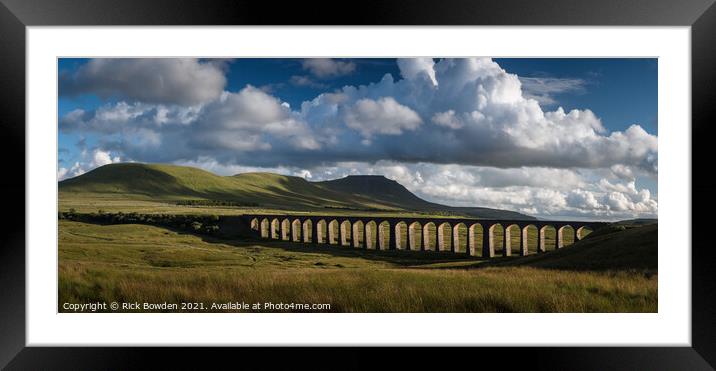 Ribblehead Viaduct Yorkshire Dales Framed Mounted Print by Rick Bowden