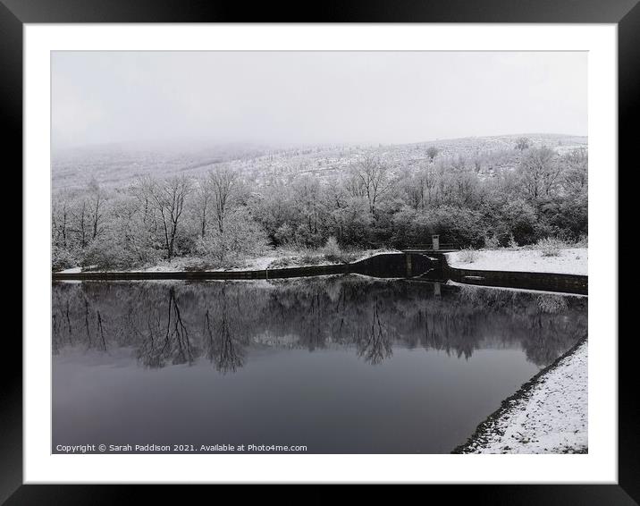 Reflecting Winter at Walkerwood Framed Mounted Print by Sarah Paddison