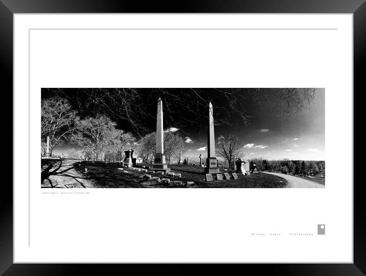 Homewood Cemetery – Squirrel Hill (Pittsburgh) Framed Mounted Print by Michael Angus