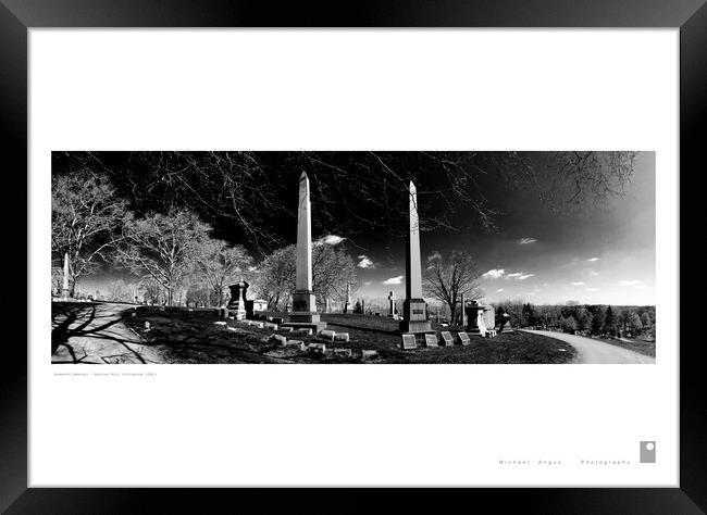 Homewood Cemetery – Squirrel Hill (Pittsburgh) Framed Print by Michael Angus