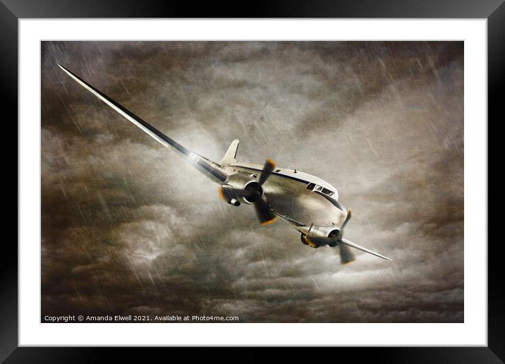 Escape From The Storm Framed Mounted Print by Amanda Elwell