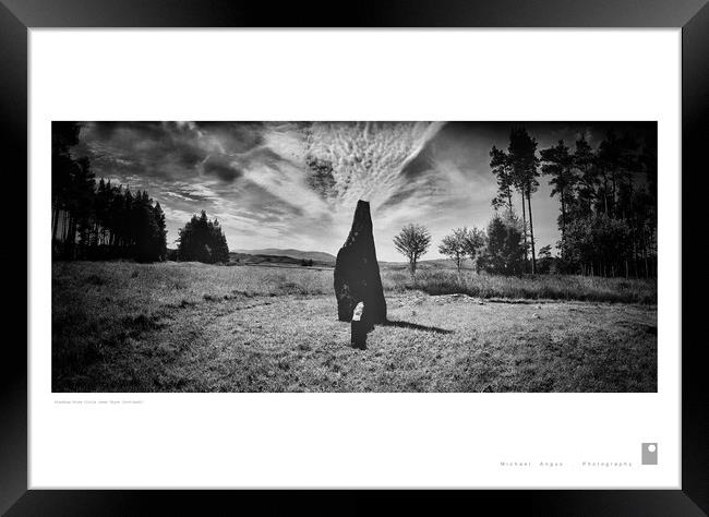 Standing Stone Circle (Skyre [Scotland]) Framed Print by Michael Angus