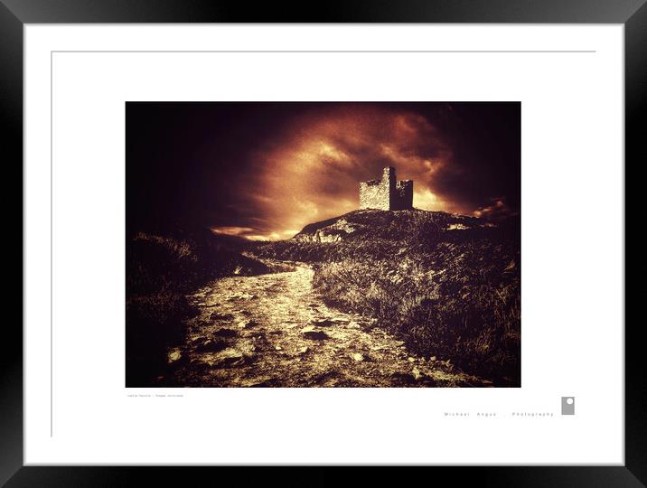 Castle Varrich – Tongue (Scotland) Framed Mounted Print by Michael Angus