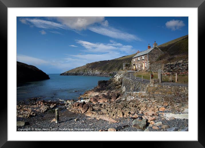 Port Quin, North Cornwall Framed Mounted Print by Brian Pierce