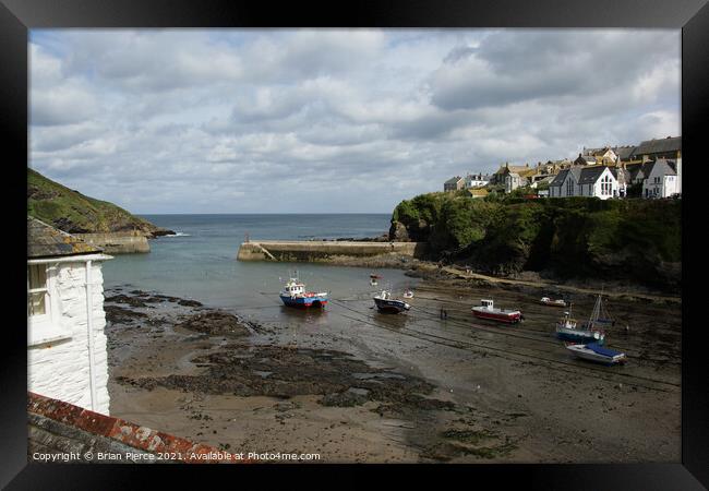 Port Isaac Harbour, North Cornwall Framed Print by Brian Pierce