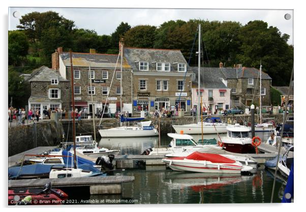 Padstow Harbour, North Cornwall Acrylic by Brian Pierce