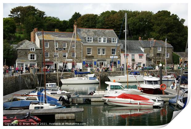 Padstow Harbour, North Cornwall Print by Brian Pierce