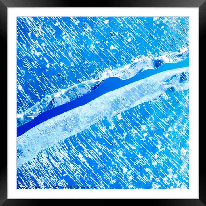 Blue Ice Framed Mounted Print by geoff shoults