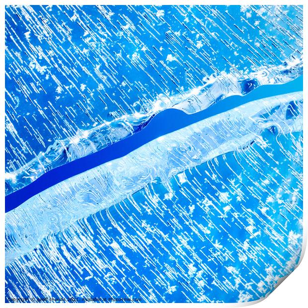 Blue Ice Print by geoff shoults