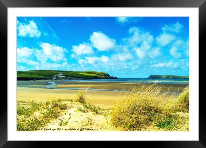 The Camel Estuary at Padstow Framed Mounted Print by Paul F Prestidge